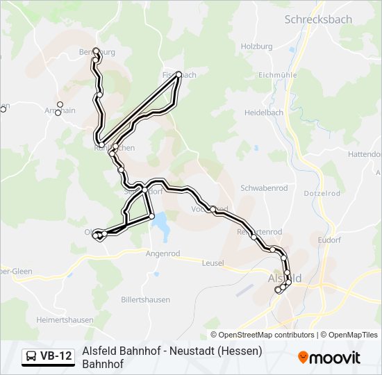 VB-12 Bus Line Map