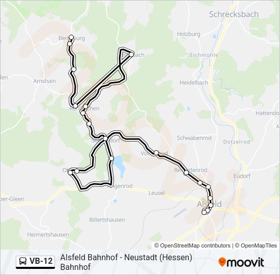 VB-12 Bus Line Map