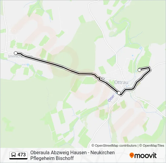 Автобус 473: карта маршрута