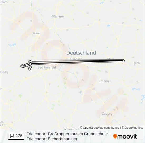 475 Bus Line Map