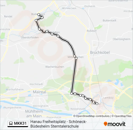 MKK31 Bus Line Map