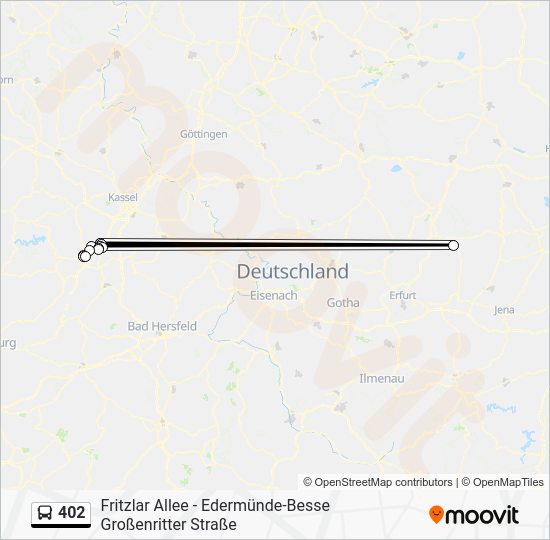 402 Route: Schedules, Stops & Maps - Gudensberg, Grundschule (Updated)