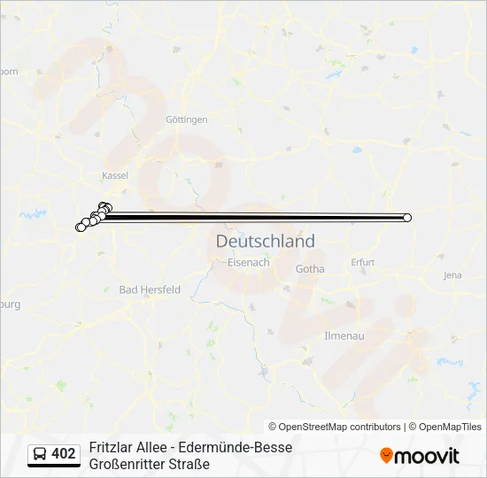 402 Bus Line Map