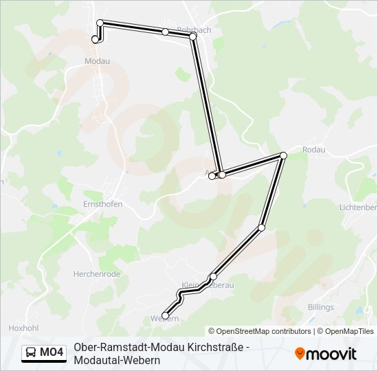 MO4 Bus Line Map