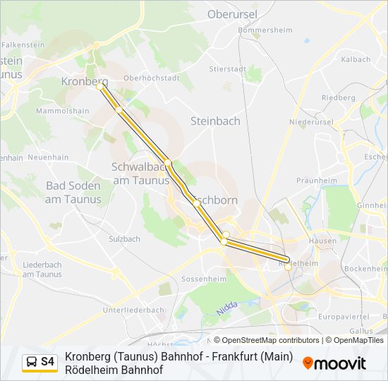 S4 Bus Line Map