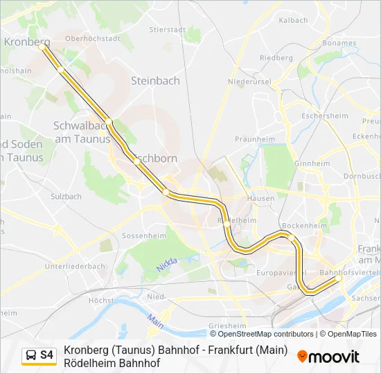 S4 Bus Line Map