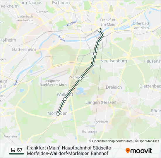 S7 Bus Line Map