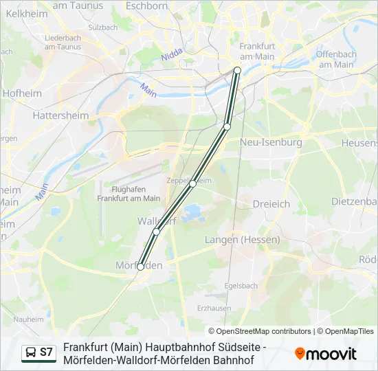 S7 Bus Line Map