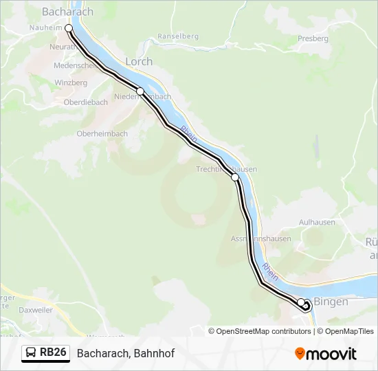 RB26 Bus Line Map