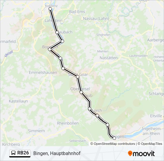 RB26 Bus Line Map