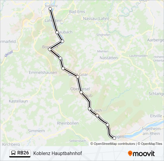 RB26 Bus Line Map