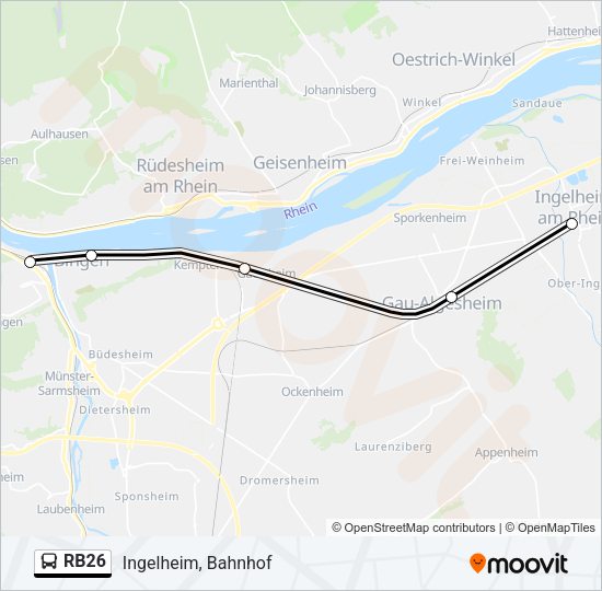 RB26 Bus Line Map