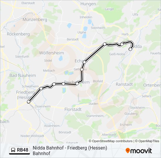 RB48 Bus Line Map