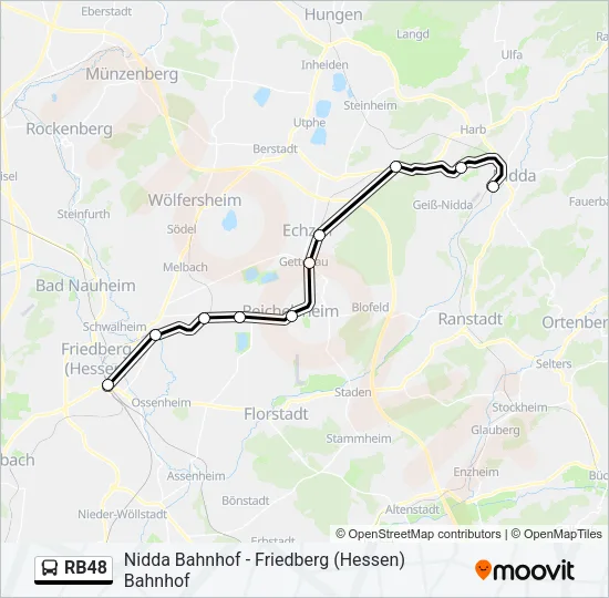 RB48 Bus Line Map