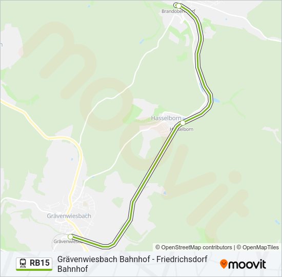 RB15 Train Line Map