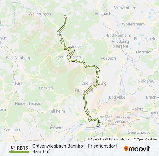 RB15 Train Line Map