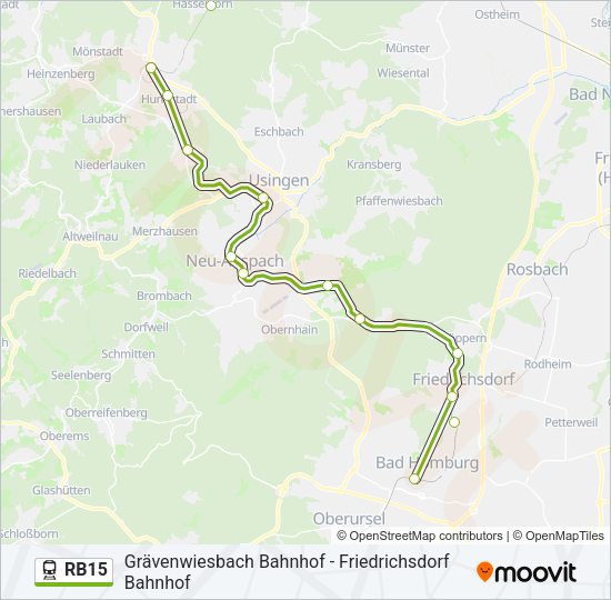 RB15 Train Line Map