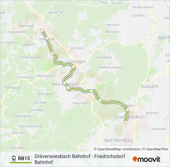 RB15 Train Line Map