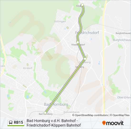 RB15 Bus Line Map