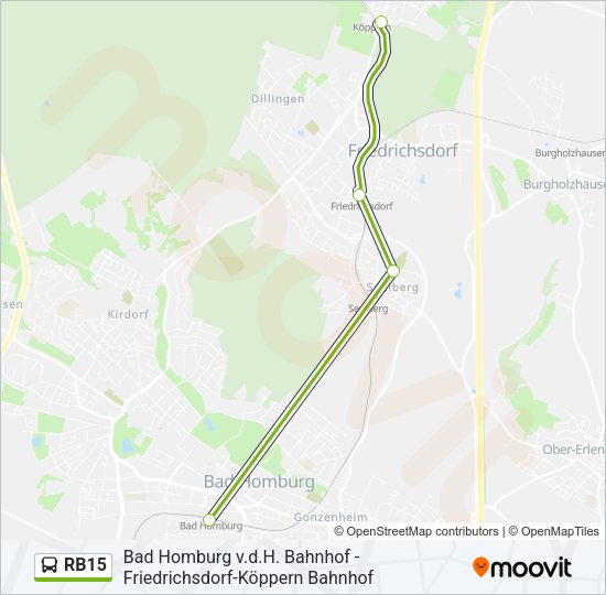 RB15 Bus Line Map