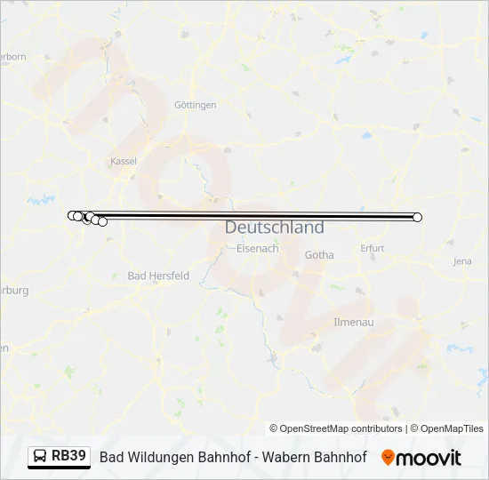 RB39 Bus Line Map