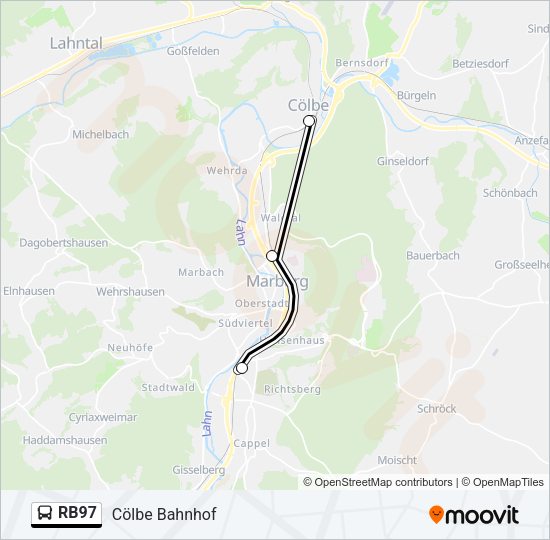 RB97 Bus Line Map