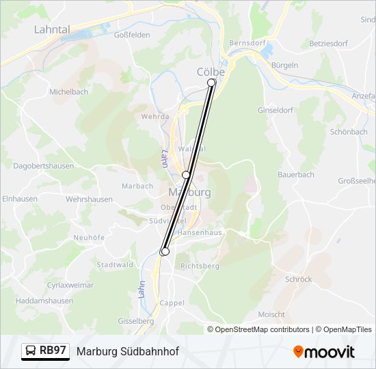 RB97 Bus Line Map