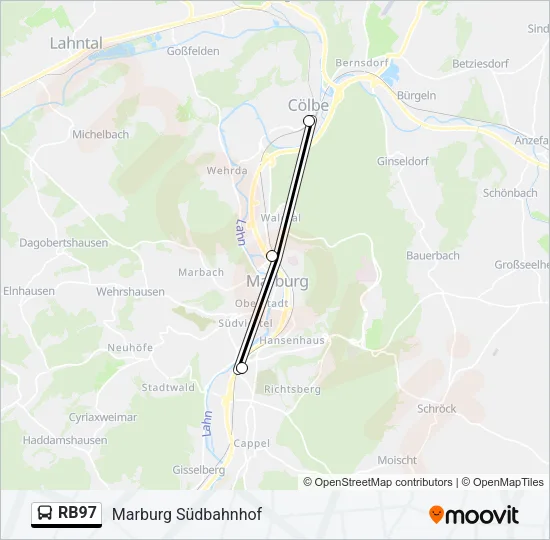 RB97 Bus Line Map