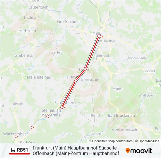 RB51 Bus Line Map