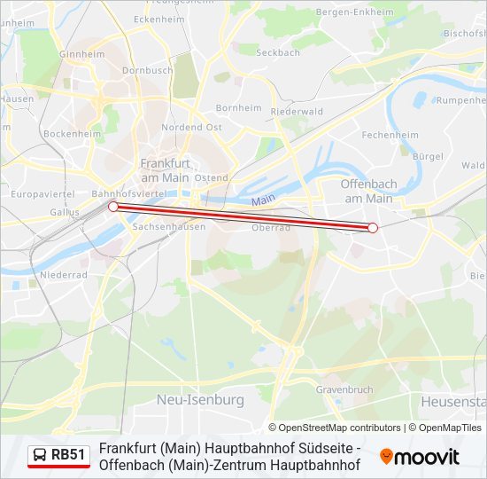 RB51 Bus Line Map