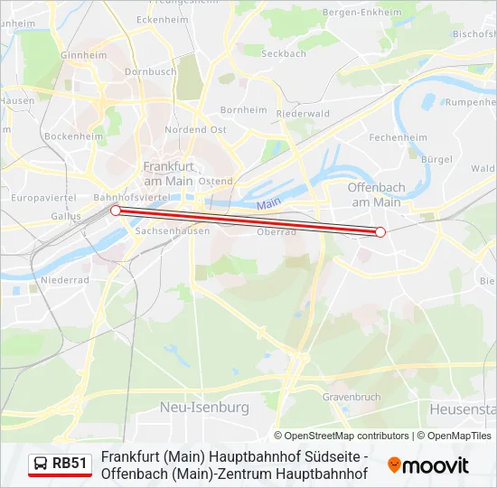 RB51 Bus Line Map