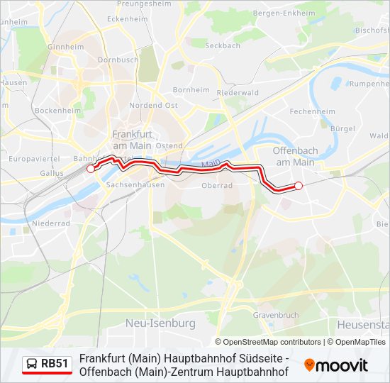 RB51 Bus Line Map