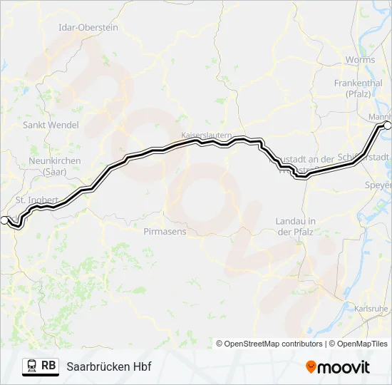RB Train Line Map