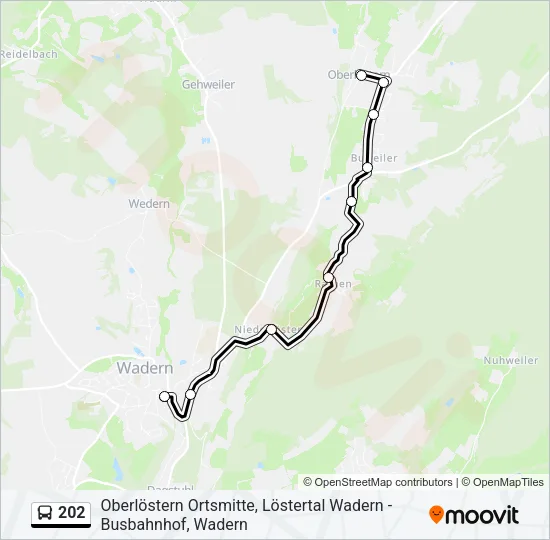 202 Bus Line Map