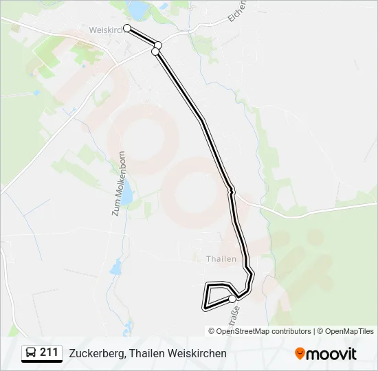 211 Bus Line Map