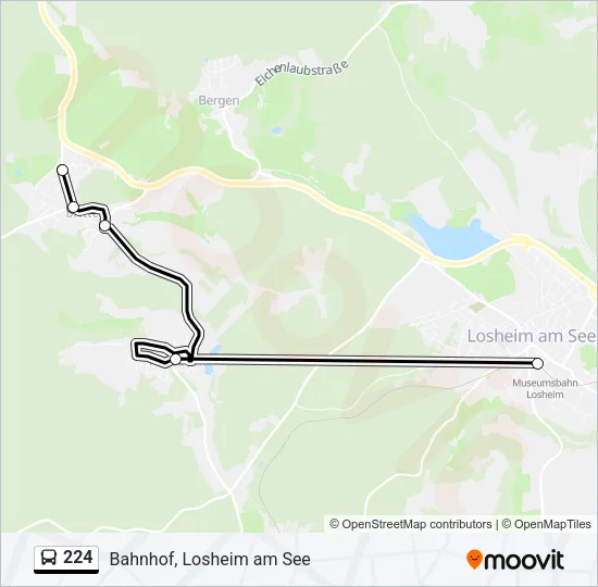 224 Bus Line Map