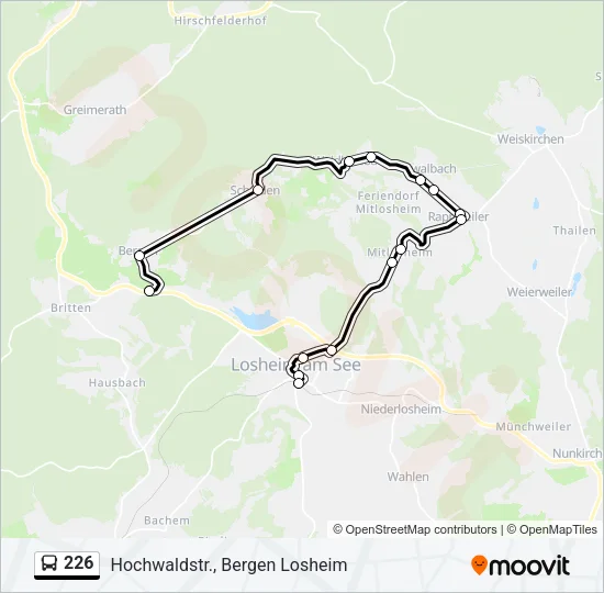 226 Bus Line Map
