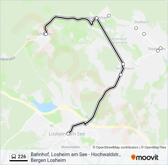 226 Bus Line Map