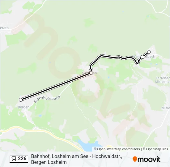 226 Bus Line Map