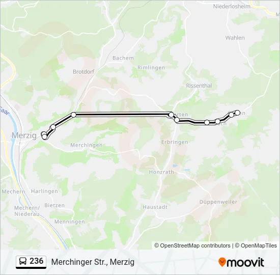 236 Bus Line Map