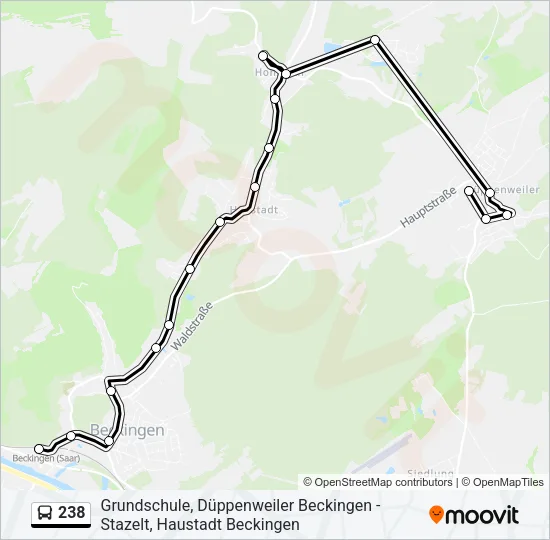 238 Bus Line Map