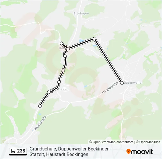 238 Bus Line Map