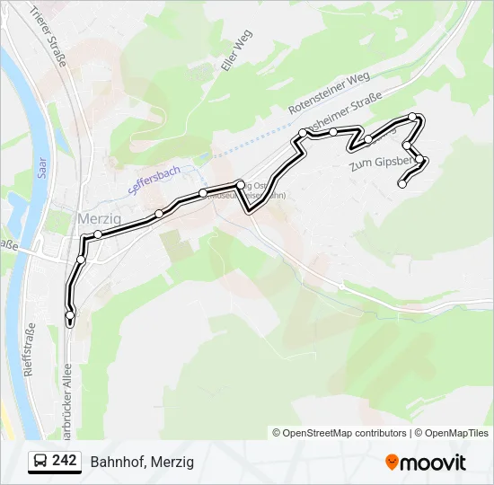242 Bus Line Map