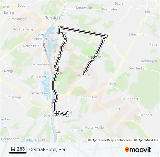 263 Bus Line Map