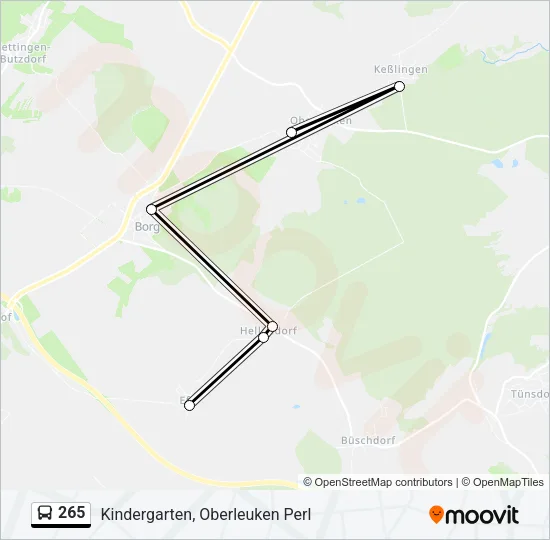 265 Bus Line Map