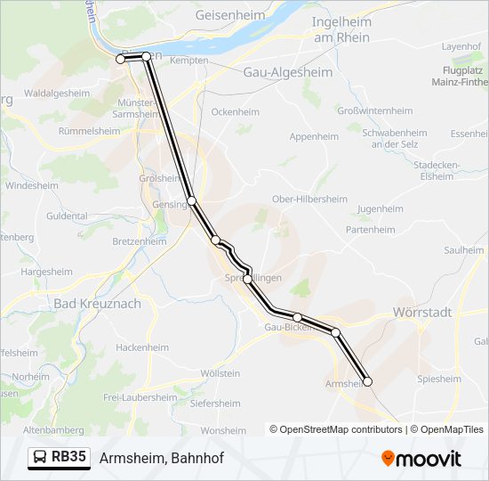 RB35 Bus Line Map