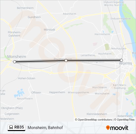RB35 Bus Line Map