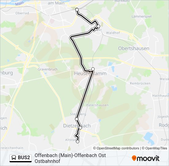 BUS2 Bus Line Map