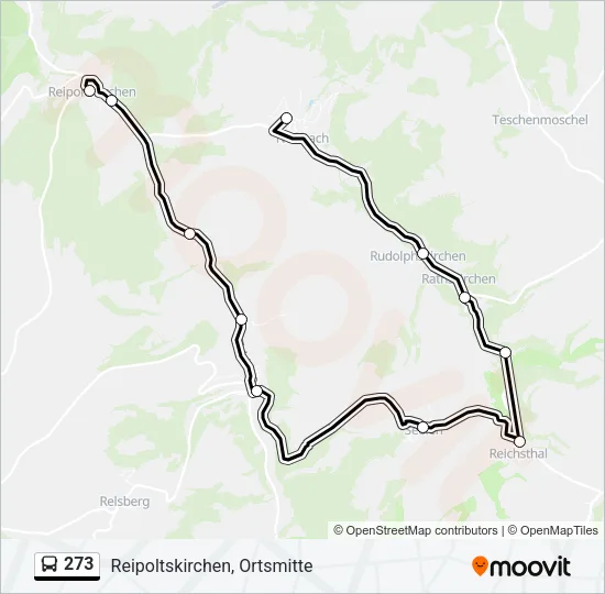 273 Bus Line Map