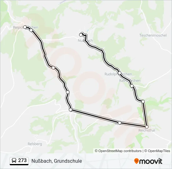 273 Bus Line Map